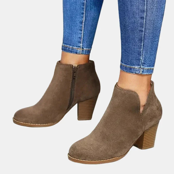 Hailey | Block Heel Ankle Boots