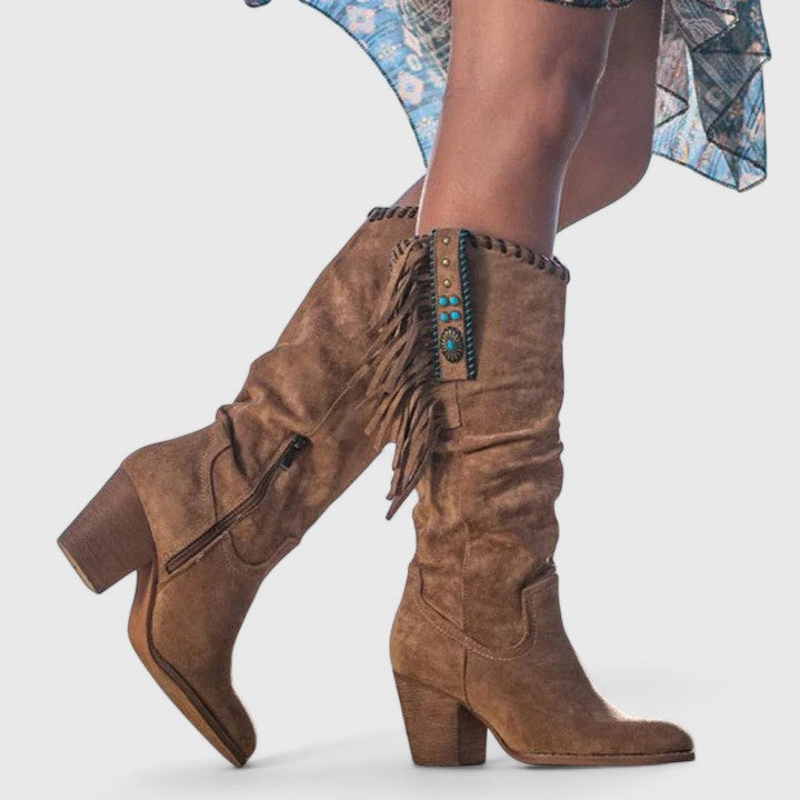 Indie | Orthopedic Block Heeled Boots