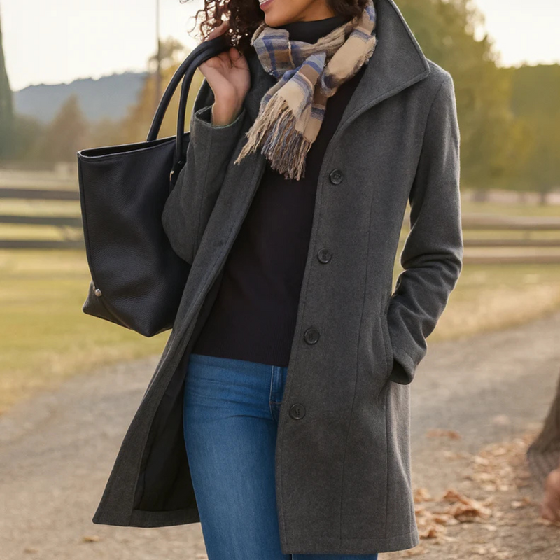 Aubrey | Timeless Button-Up Coat