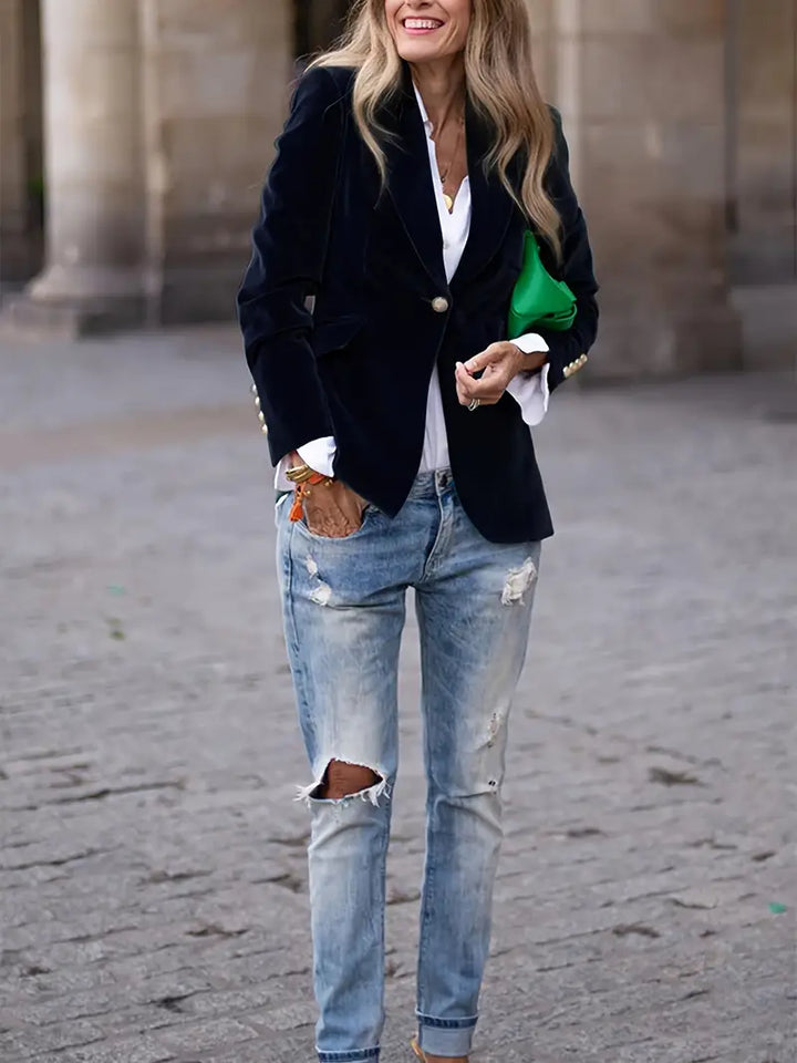 Carole | Luxurious Velvet Blazer