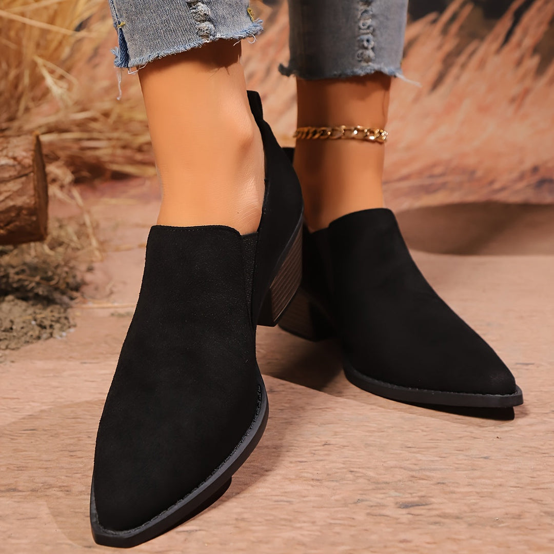 Noelle Low Heel Boots – Effortless Style, Everyday Comfort