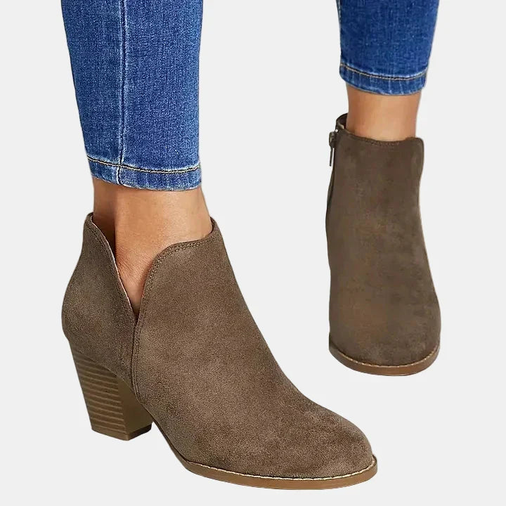 Hailey | Block Heel Ankle Boots