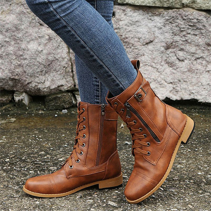 Erica Toe Side Zipper Orthopedic Boots