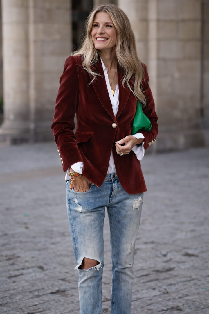 Carole | Luxurious Velvet Blazer