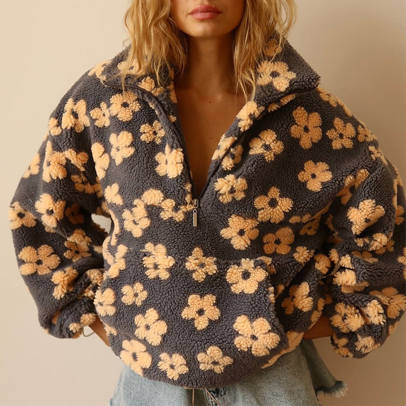 Daisy | Long Sleeve Fleece Hoodie