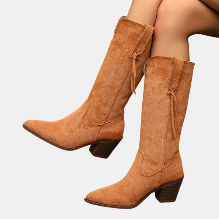 Remi | Retro Faux Mid Calf Boots
