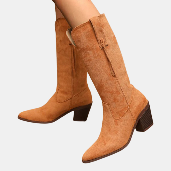 Remi | Retro Faux Mid Calf Boots