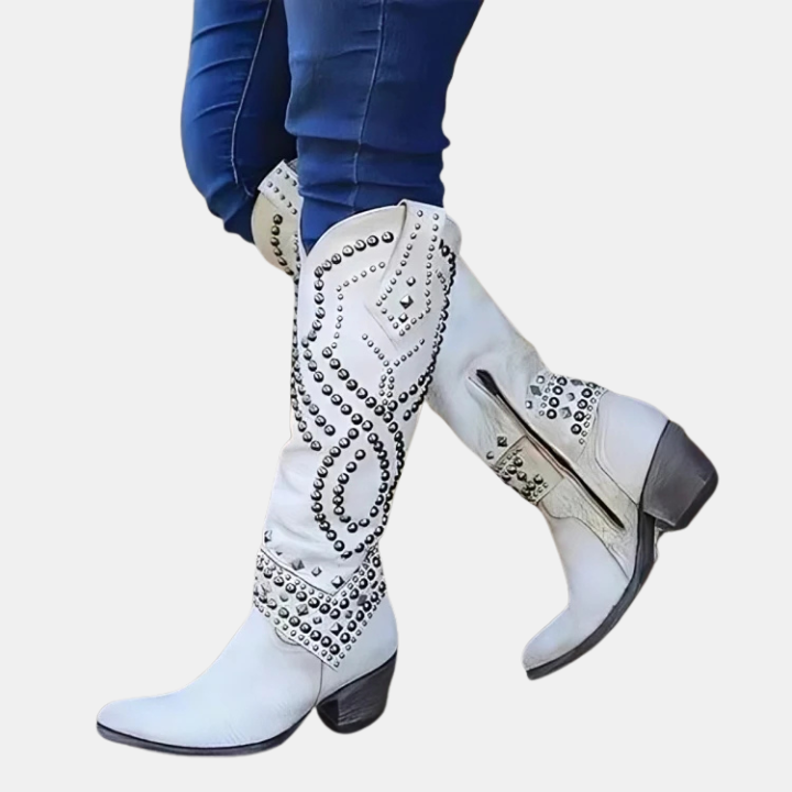 Alina | Western Knee-High Boots