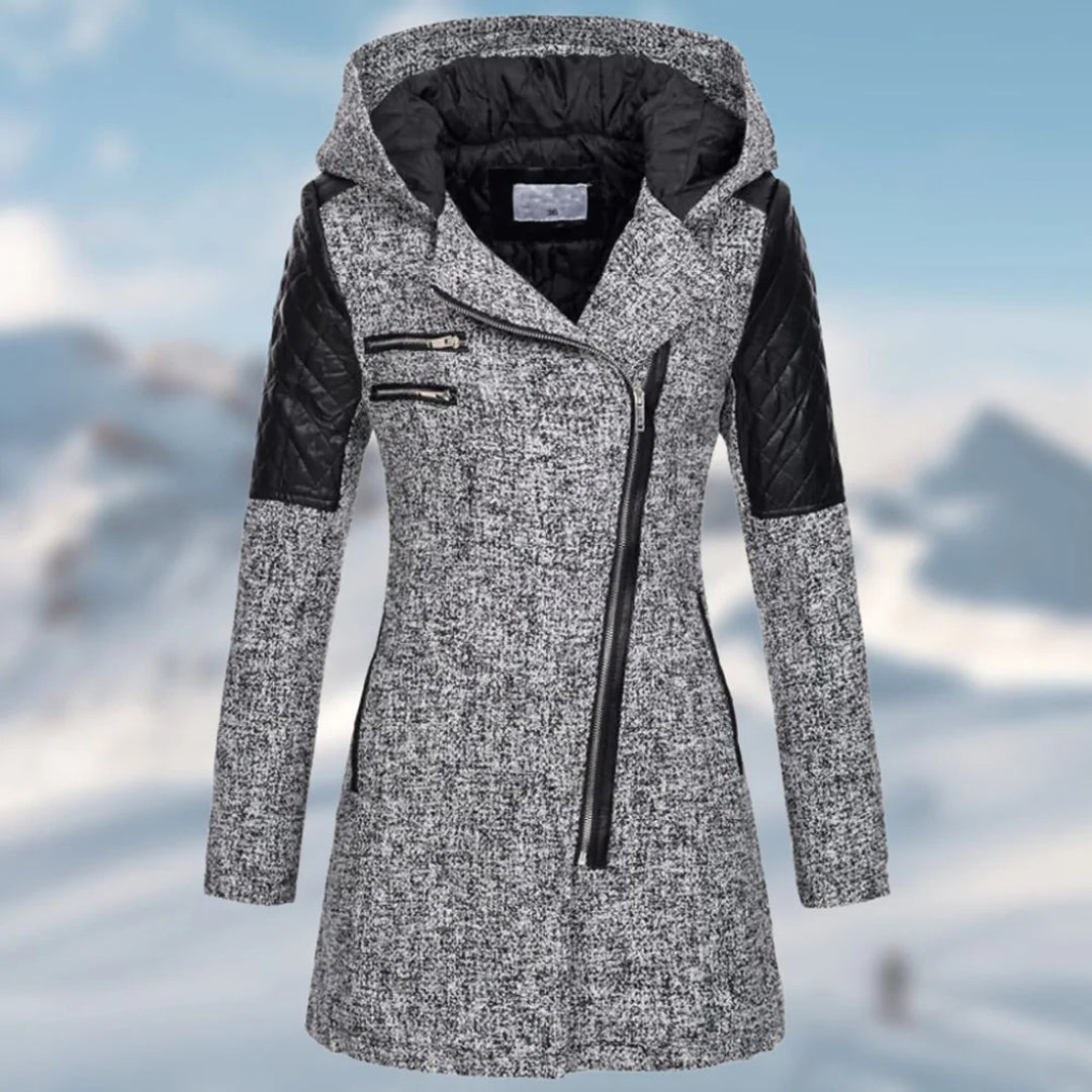 Women's Long Winter Coat with Hood