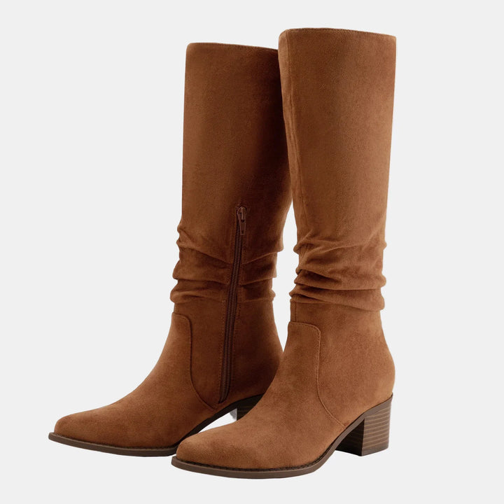 Noa | Knee-High Block Heeled Boots