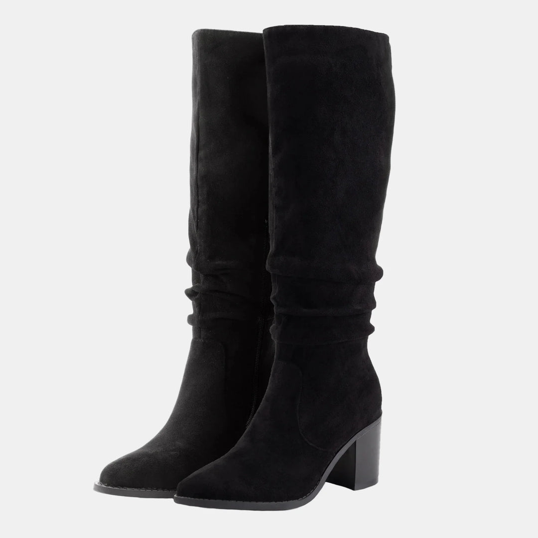 Noa | Knee-High Block Heeled Boots