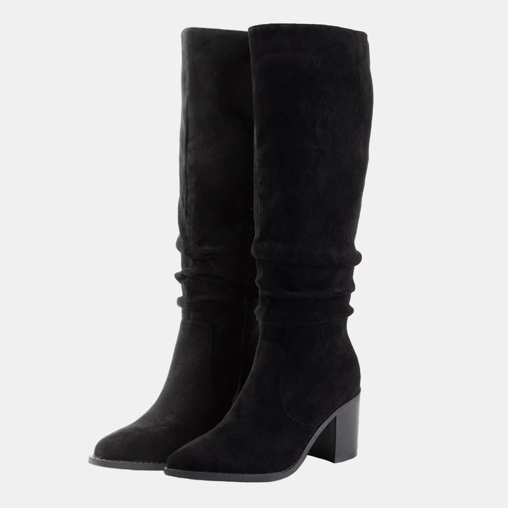 Noa | Knee-High Block Heeled Boots
