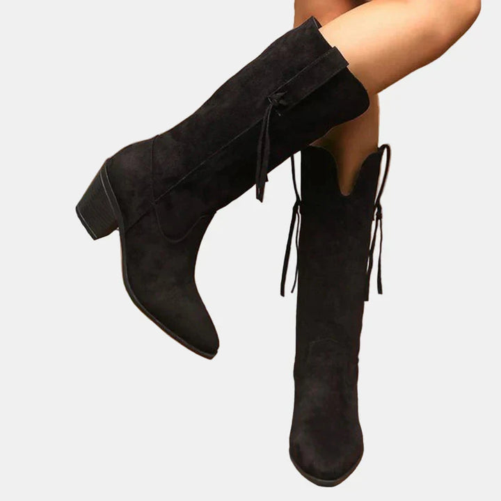 Remi | Retro Faux Mid Calf Boots