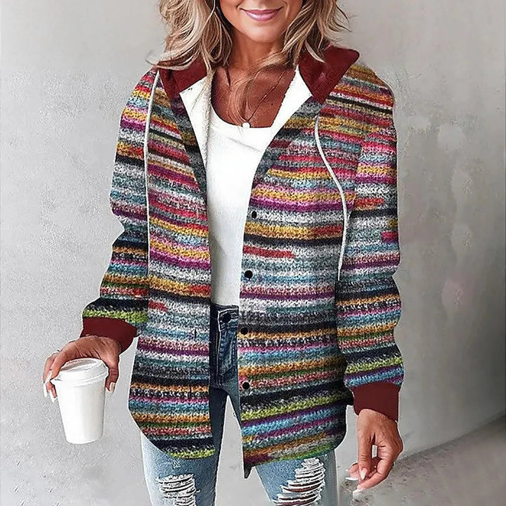 Carmen | Women's Checkered Lined Cardigan