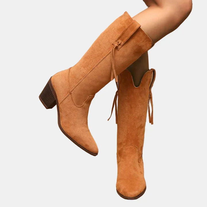 Remi | Retro Faux Mid Calf Boots