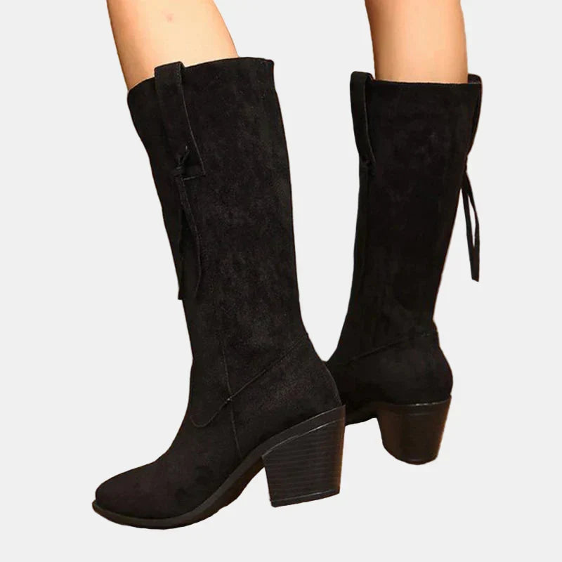Remi | Retro Faux Mid Calf Boots