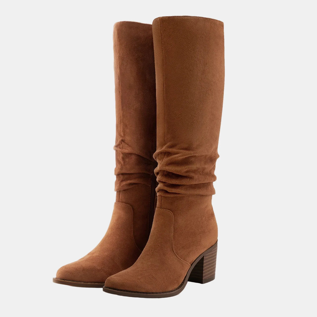 Noa | Knee-High Block Heeled Boots