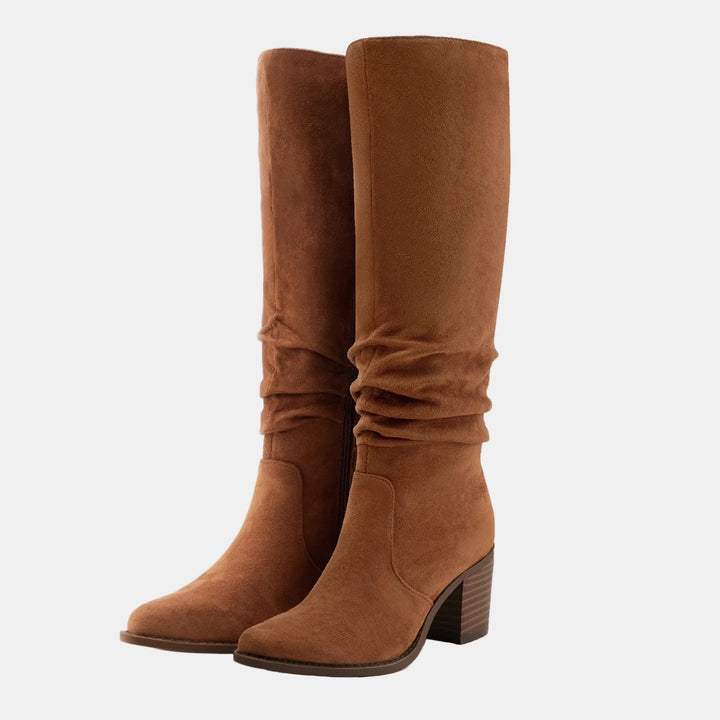 Noa | Knee-High Block Heeled Boots