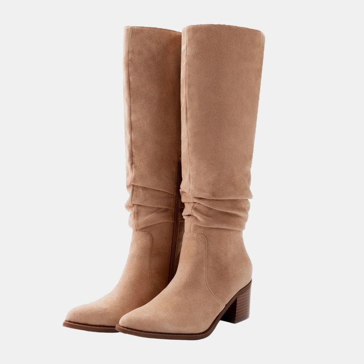 Noa | Knee-High Block Heeled Boots
