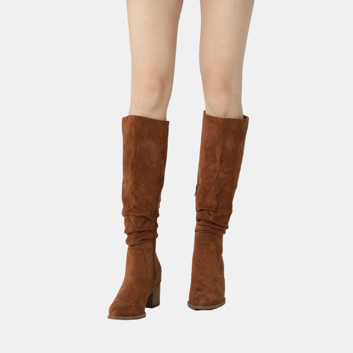 Noa | Knee-High Block Heeled Boots