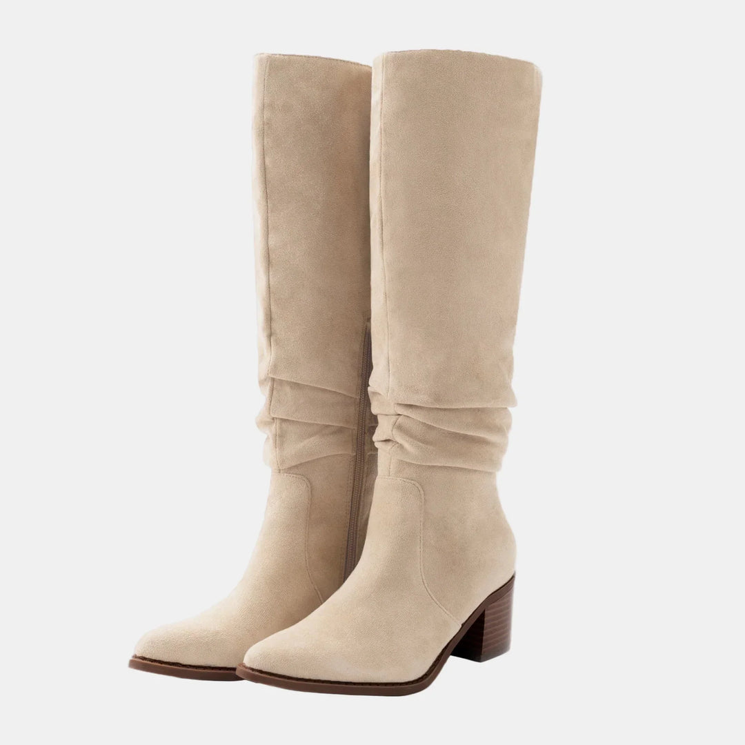 Noa | Knee-High Block Heeled Boots
