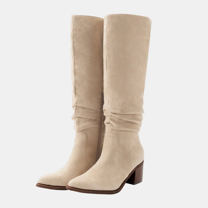 Noa | Knee-High Block Heeled Boots