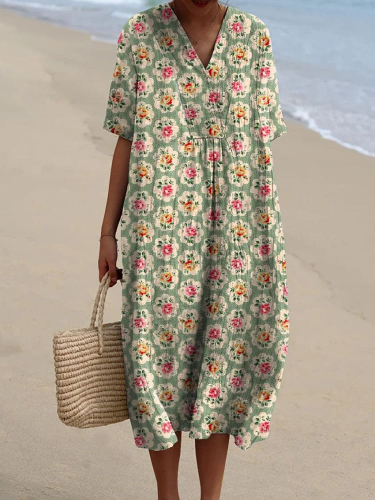 Linda | Comfortable Loose Fit Summer Maxi Dress