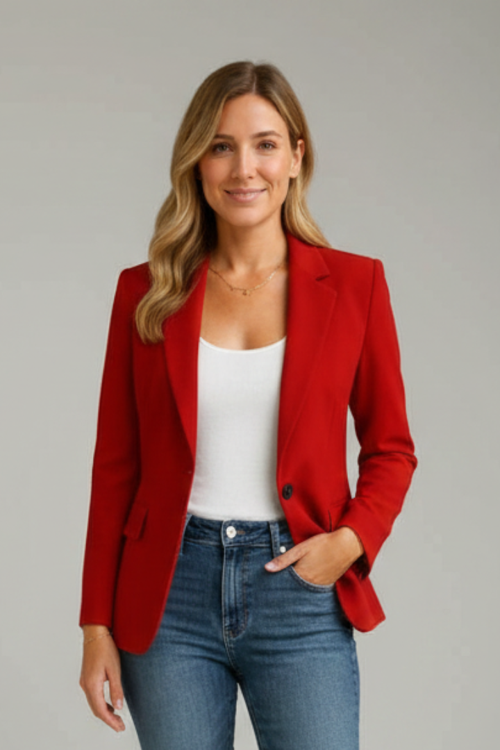 Marisol | Women's Long Sleeve Blazer with Notched Lapel