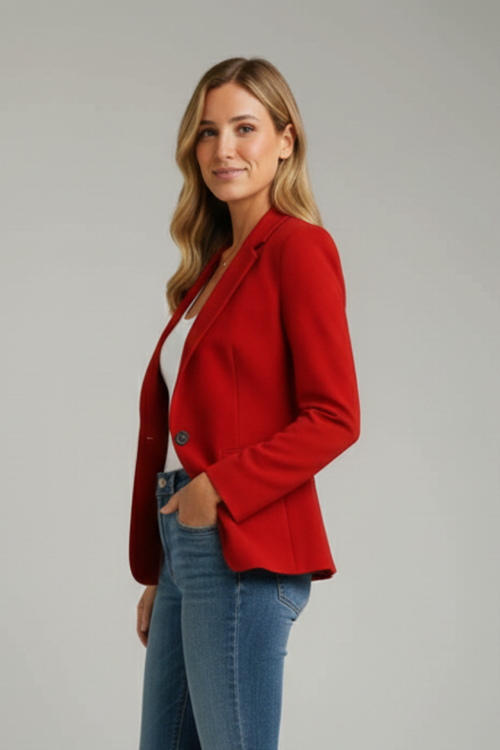 Marisol | Women's Long Sleeve Blazer with Notched Lapel