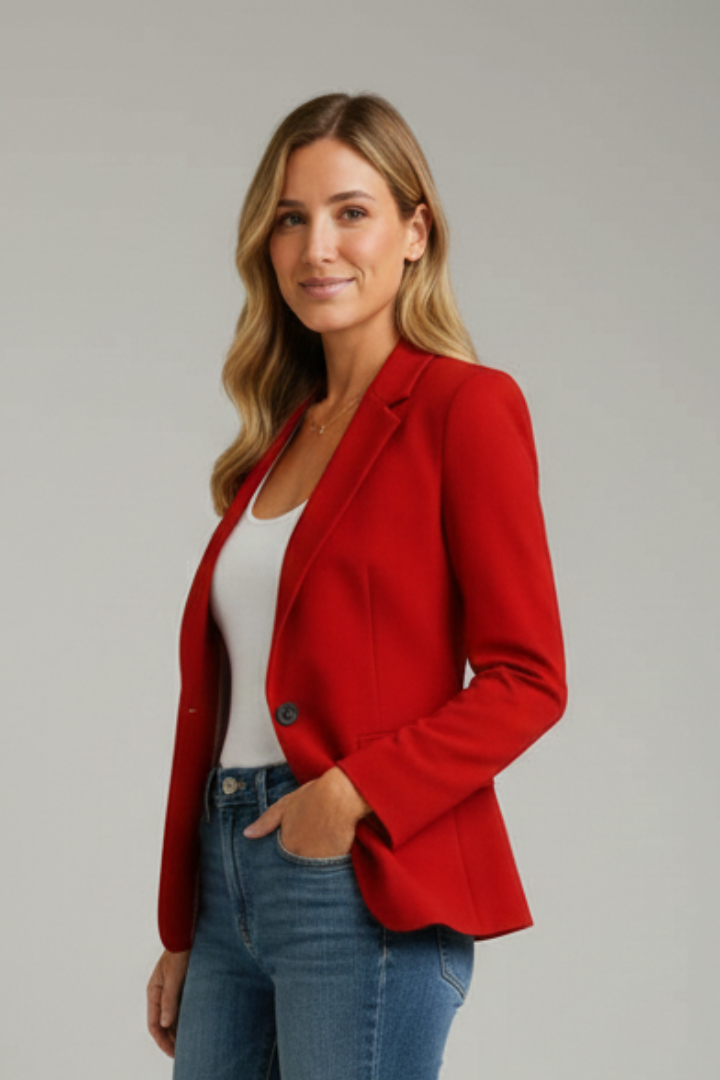 Marisol | Women's Long Sleeve Blazer with Notched Lapel