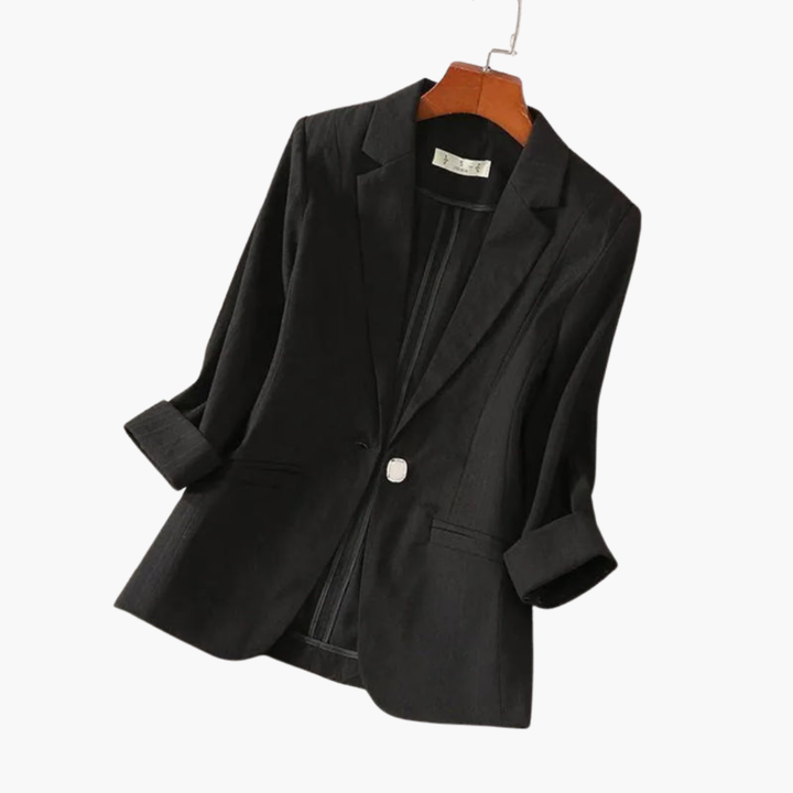 Rosamund | Women's Pink Blazer with 3/4 Sleeves