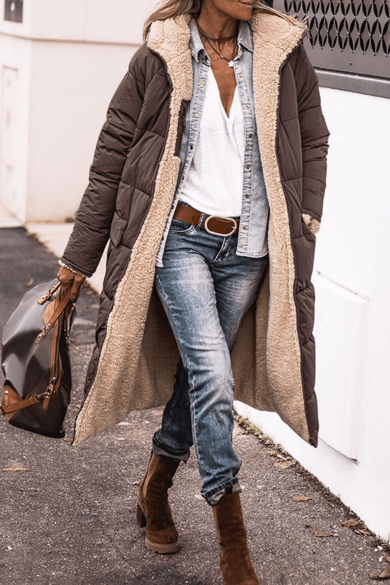 SASHA | SOFT AND  LUSH REVERSIBLE COAT
